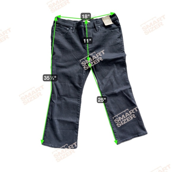 Madewell Women’s Mid-Rise Kick Out Crop Jeans 33 Black NWT - Picture 3 of 6